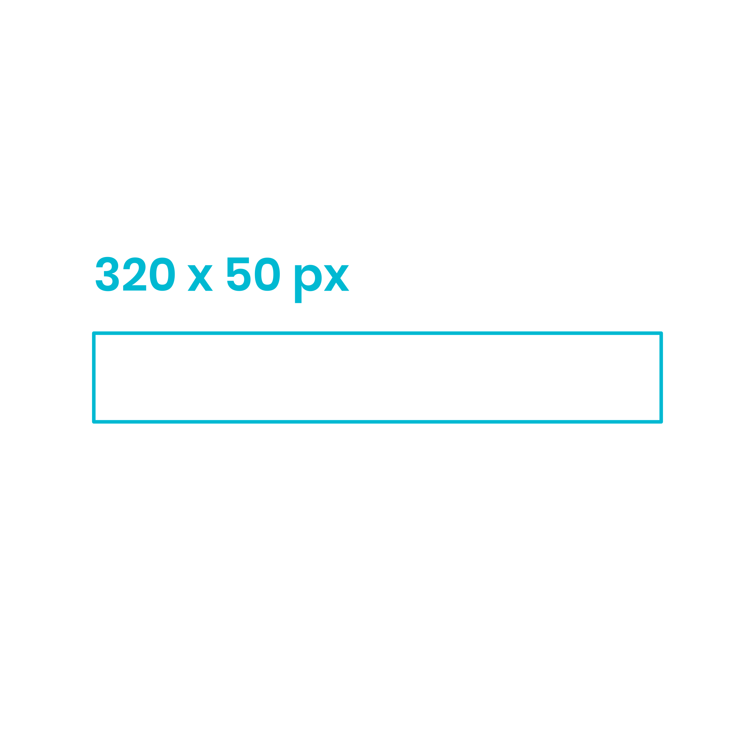 Digital Online Advertising Mobile Leaderboard Ad 320X50 Digital Sketch Svg Design Free Vectors